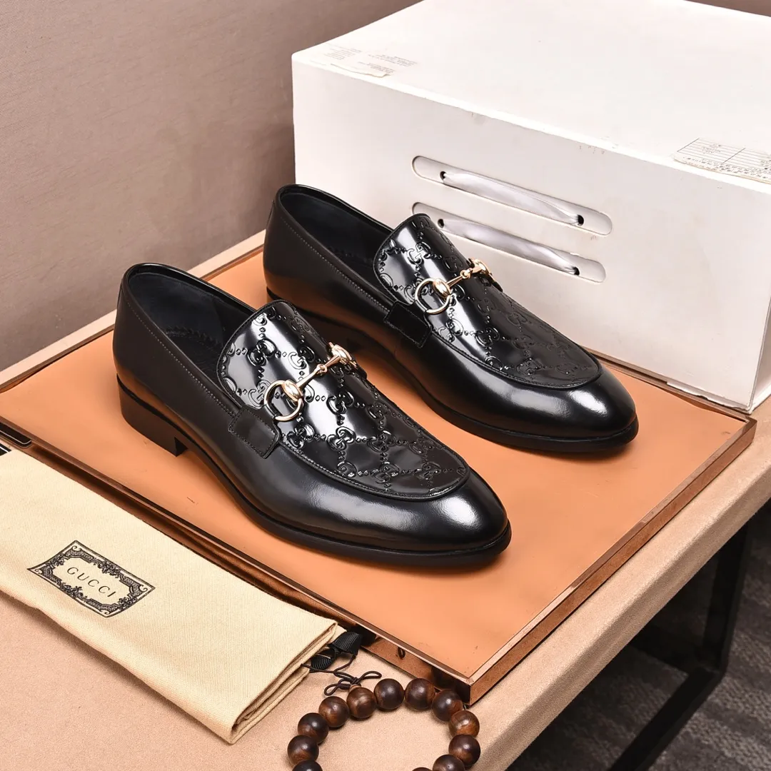 Men's shoes💰540📛📛Original (water-dyed cowhide) Gucci GUCCI official website formal shoes🌀 Italian🇮🇹imported cowhide➕top imported water-dyed cowhide lining💋Finely handmade original bottom, the real thing looks better when photographed in person Standard size 38-44